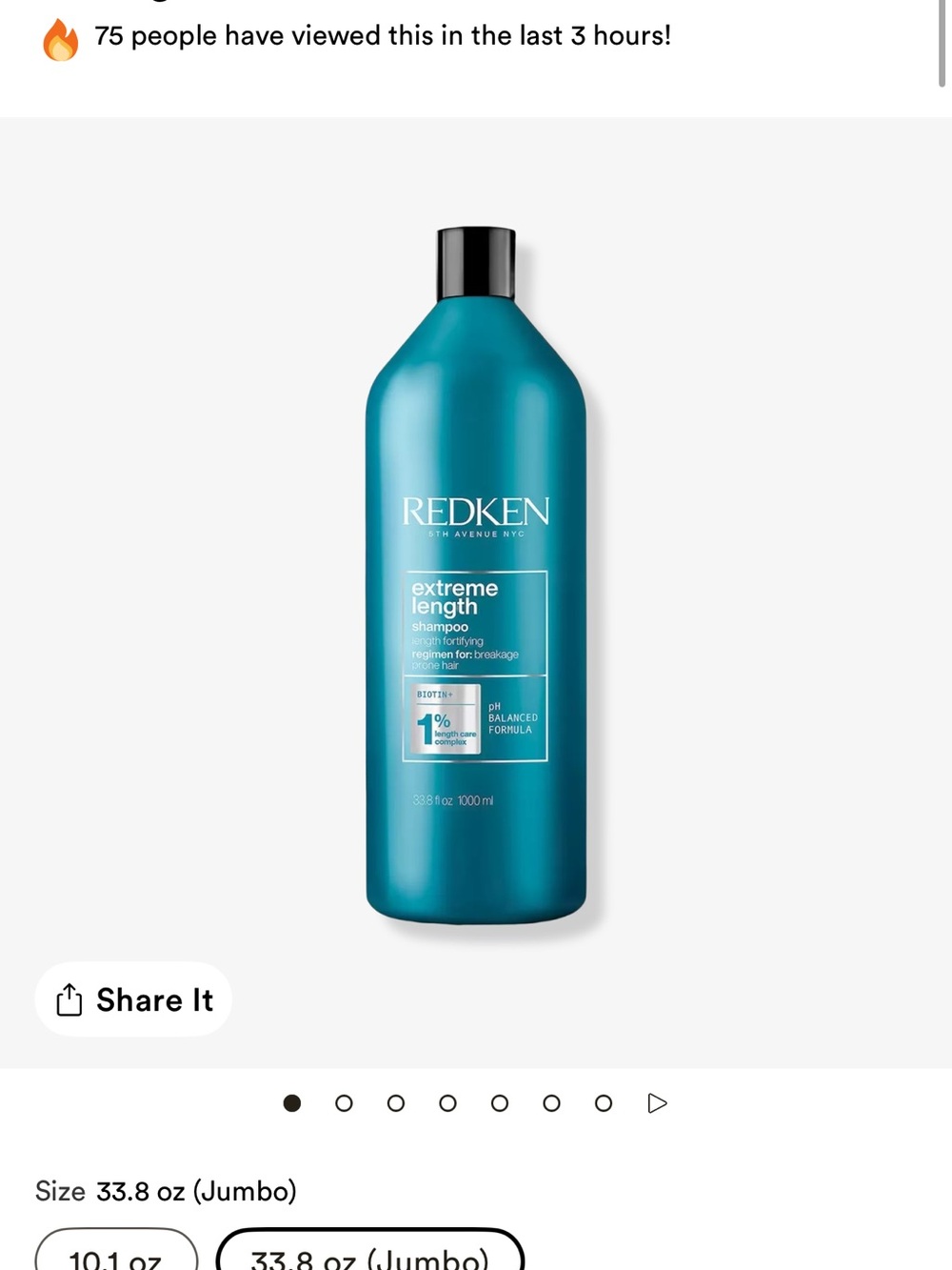 Redken Extreme Length Shampoo Teal Bottle